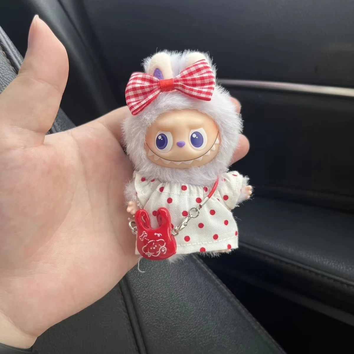 For Mini Labubu 4.0 Pin For Love Clothes 3pcs Floral Skirt Set Doll Clothes Outfit Accessories Labubu Accessories