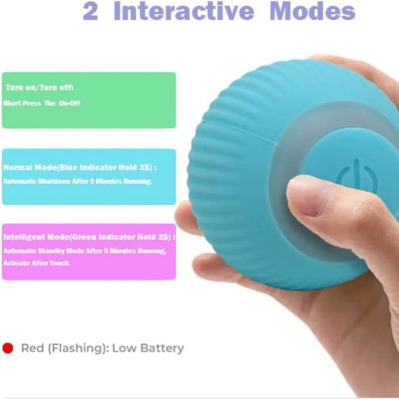 Cat Toys Interactive Ball Cat Accessories Interactive Cat Ball Kitten CatBall Toys Electronic Automatic Rolling Magic Ball