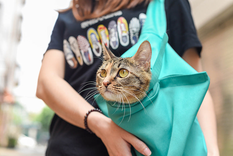 Cat travel backpack travel bag fashion portable one-shoulder pet crossbody bag