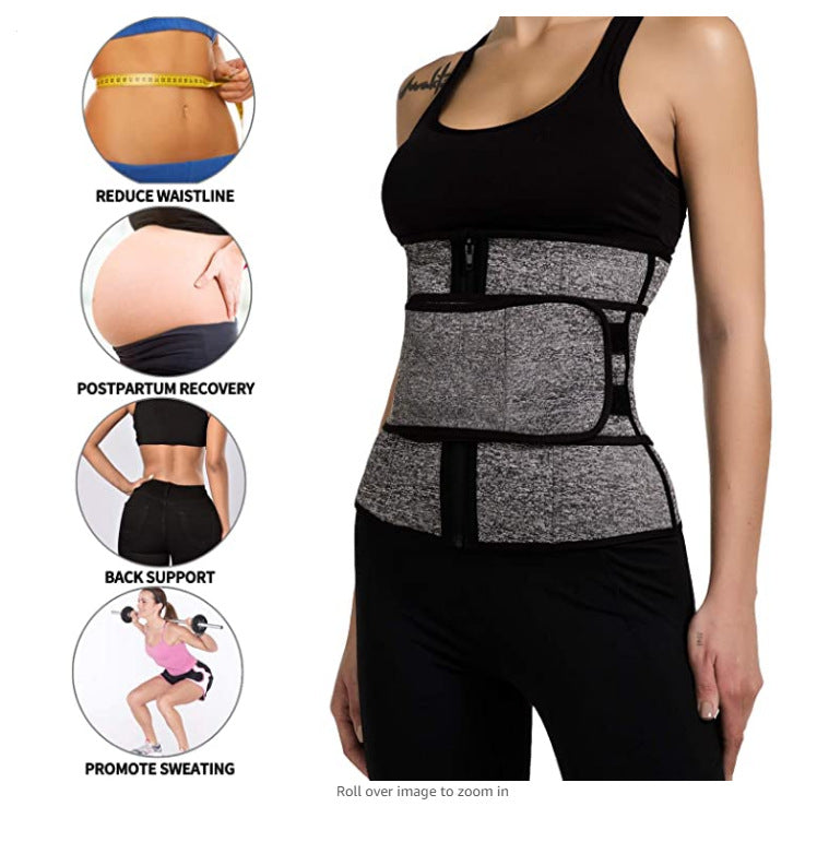 Waist Trainer Reducing Shapers Slimming Trimmer Belt Body Shaper Neoprene Tummy Shapewear 9 Steel Bones Woman Cincher Corset