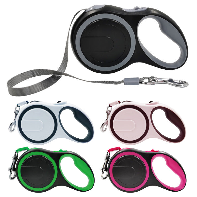 Amazon dog leash medium and large dog automatic retractable leash outdoor retractable dog walking leash dog chain factory