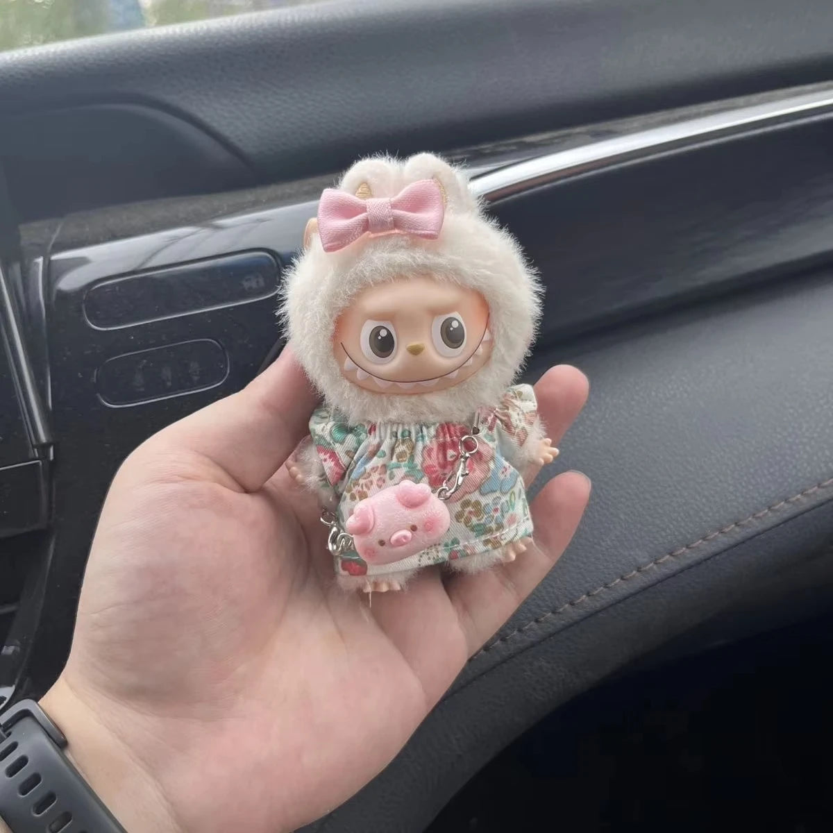 For Mini Labubu 4.0 Pin For Love Clothes 3pcs Floral Skirt Set Doll Clothes Outfit Accessories Labubu Accessories