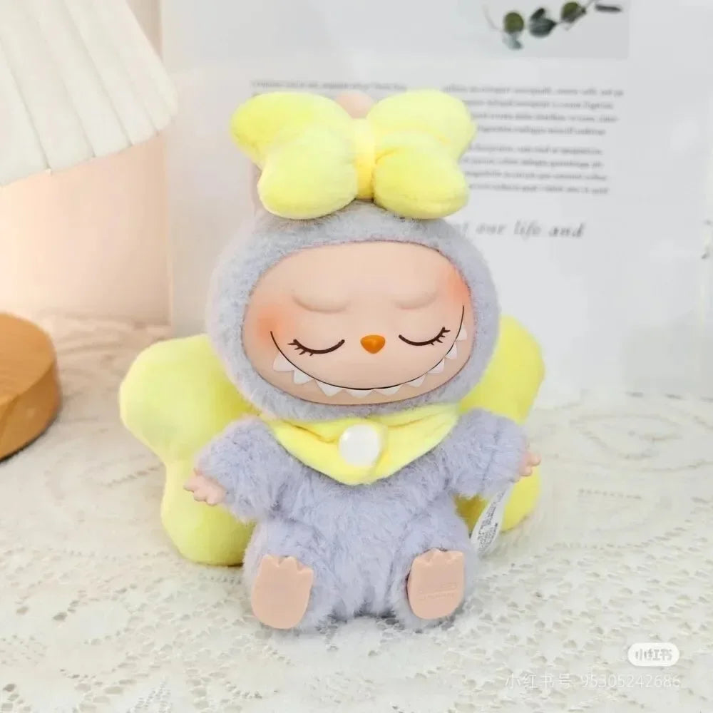 Labubu Outfit Set – Pull Cloth, Cola, Marry Cat & Extra Large Bow Accessories | Cute Doll Clothes for Labubu