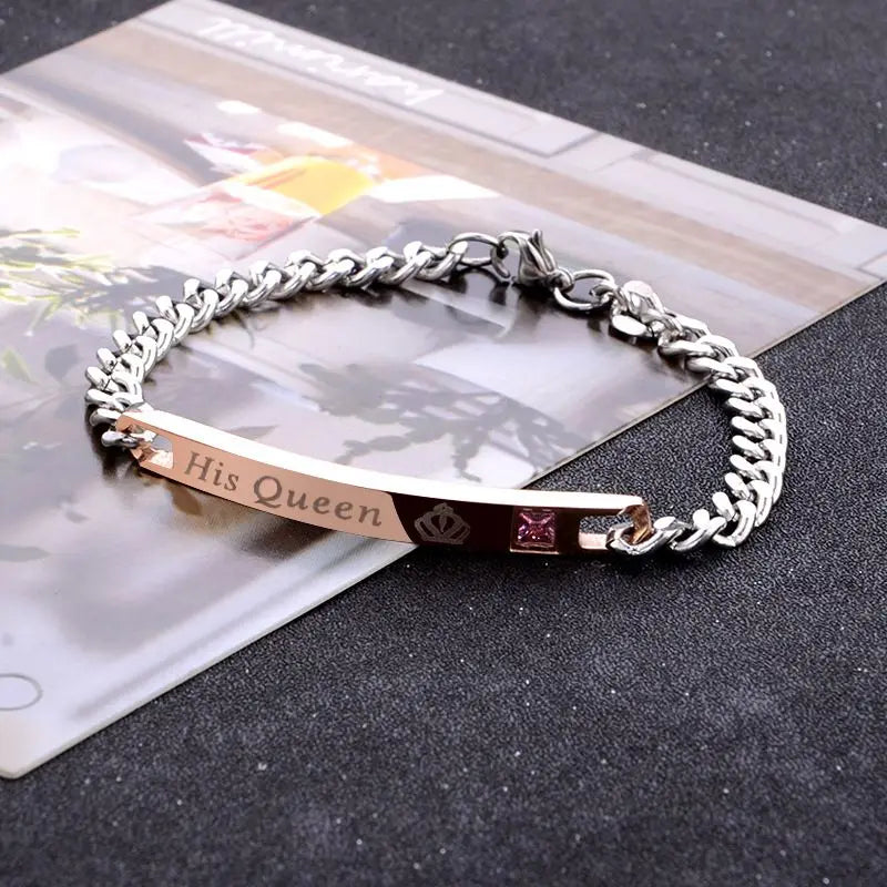 Silver Heart Charm Bracelet – Blue Crystal Lucky Pulsera for Women | Elegant Wedding & Gift Jewelry