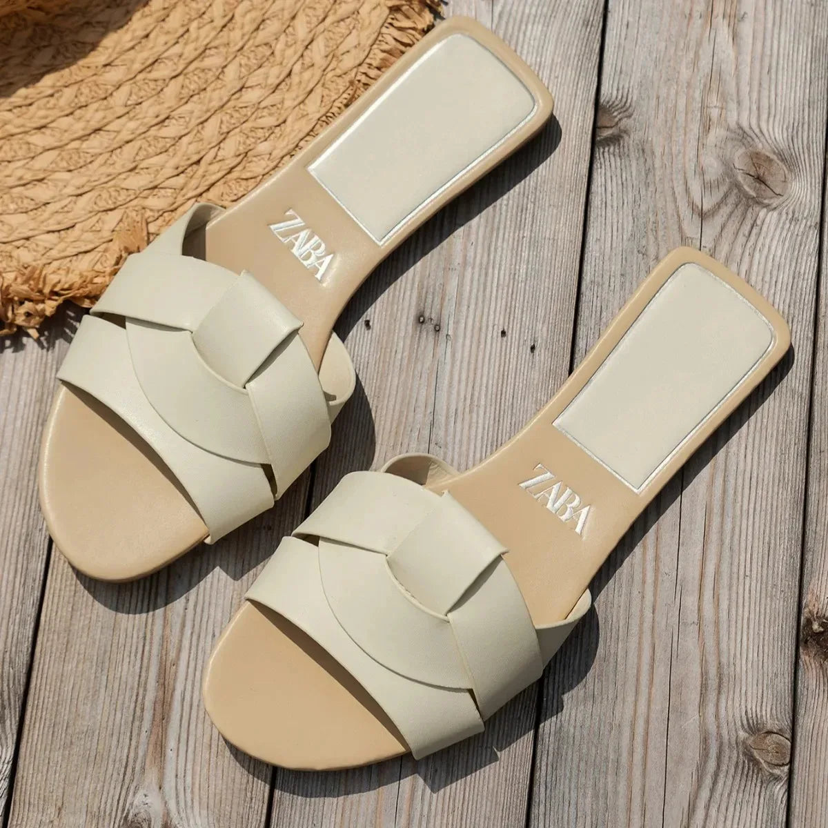 Designer Peep Toe Sandals – Low Heel Breathable Summer Slippers for Women | Sexy & Comfortable Beach Shoes