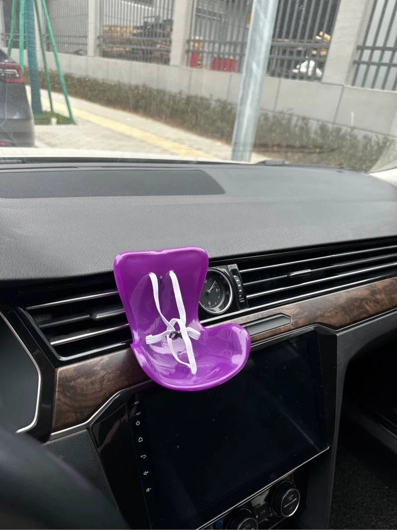 For Labubu Car Doll Safety Seat Kawaii Ob11 Doll Plush Seat Car Air Aromatreatment Decoration Suit for All Dolls Wihtin 18cm