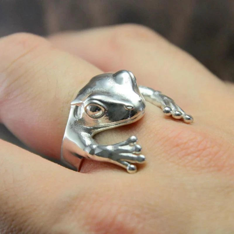 Korean Style Angel Wings Adjustable Ring – Silver Color Rhinestone Finger Jewelry for Women, Party & Birthday Gift