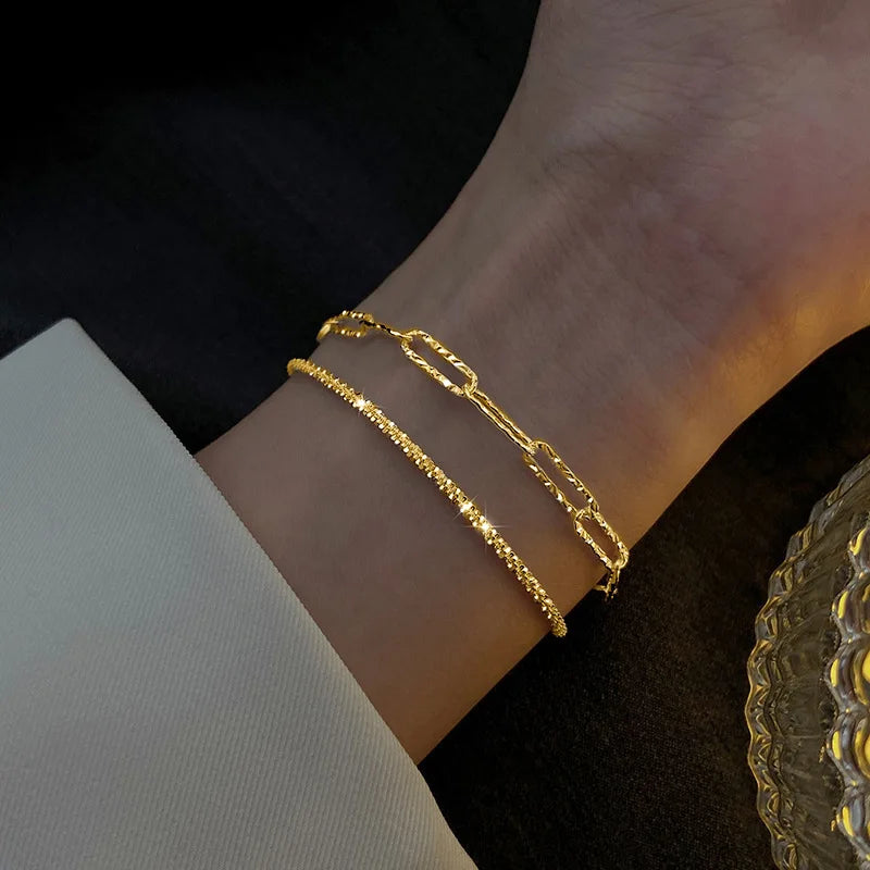 Fashion Silver Color Sparkling Adjustable Bracelets for Women Elegant Gypsophila Fine Bracelet New Party Jewelry Gifts