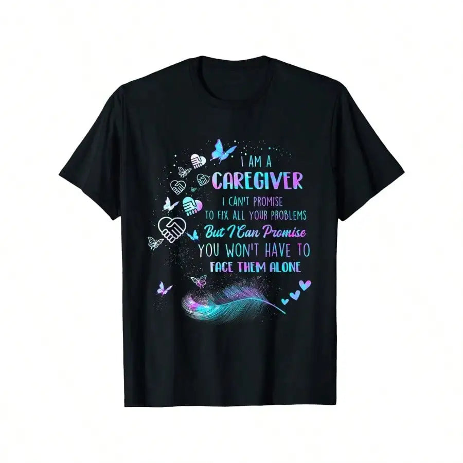 Caregiver Nurse T-Shirt – “I Am A Caregiver I Can't Promise” Quote Shirt | Nursing, Carer Appreciation Tee