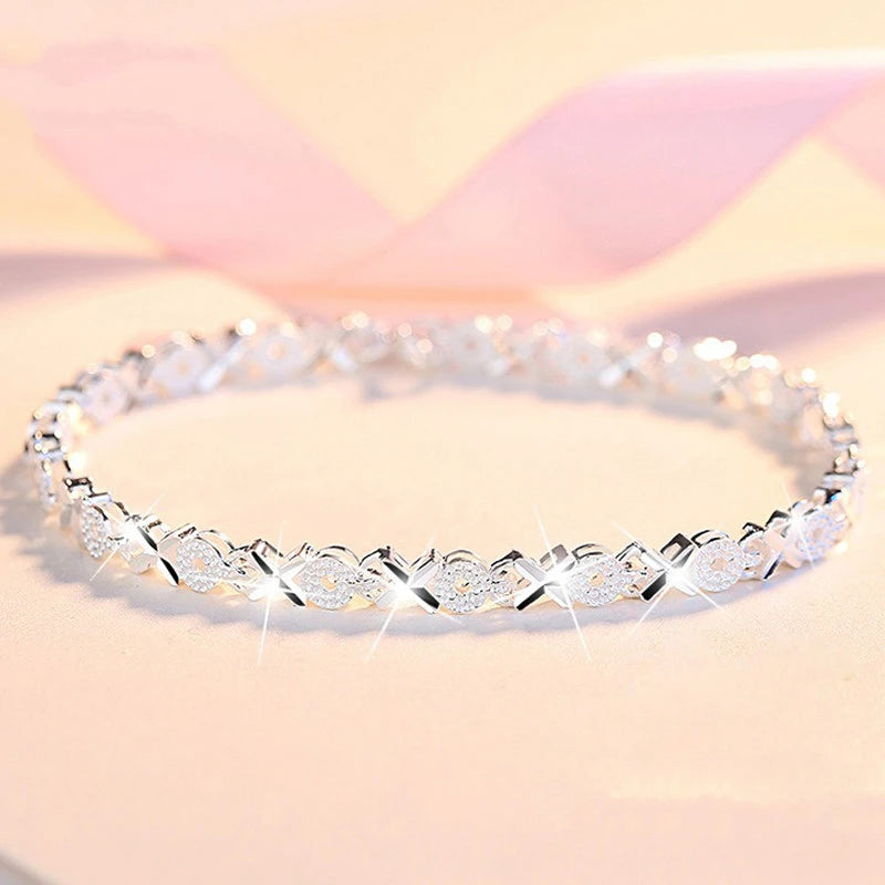 925 Sterling Silver Bracelet Chain for Women – Elegant Multi-Style Jewelry for Wedding, Party & Daily Wear | Adjustable Gift Braceletdding, Party & Daily Gift
