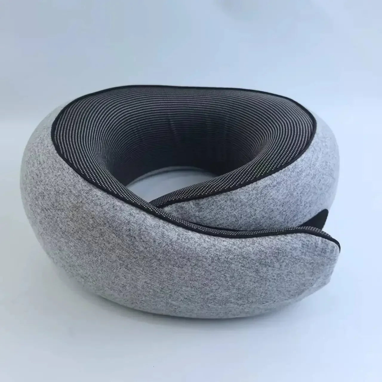 Ergonomic Memory Foam Travel Neck Pillow – Portable U-Shaped Snail Style for Airplane, Car, Office Nap & Home Use