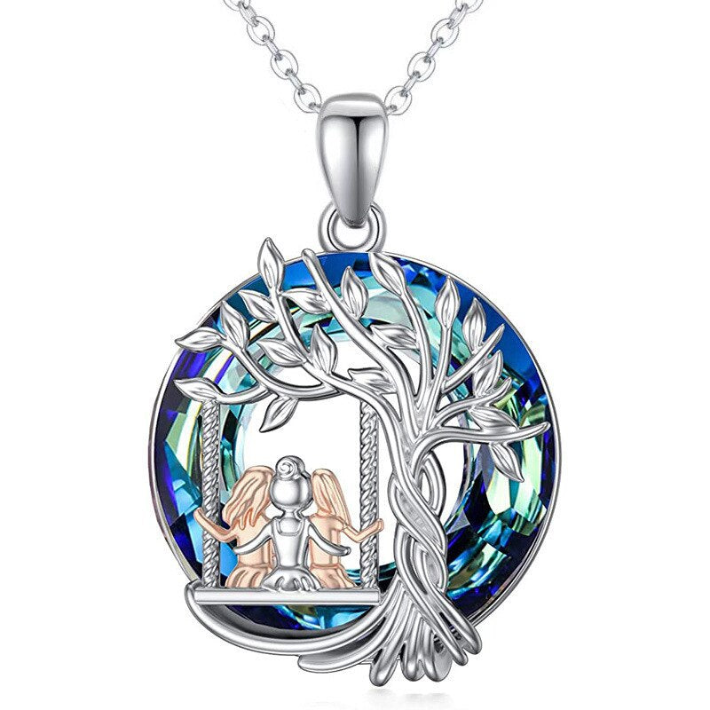 Yunjin cross-border best-selling European and American fashion tree of life pendant personality simple hollow out tree of life necklace wholesale