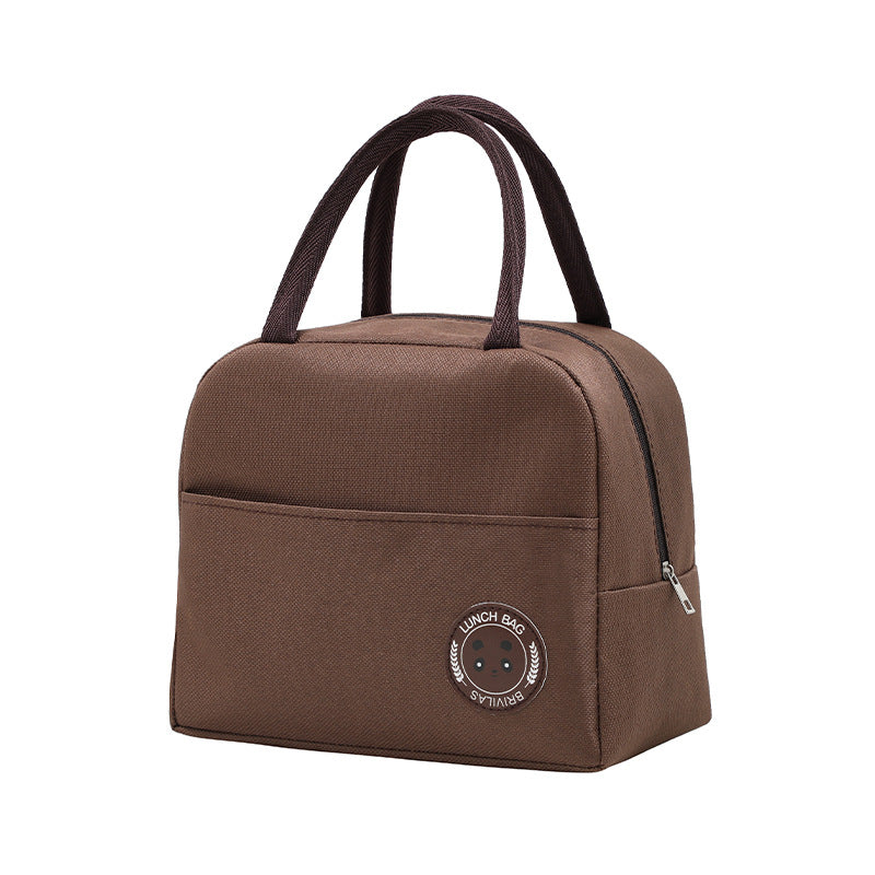 Lunch Bag Insulation Double Pockets Large Capacity Lunch Bag Printable Logo Lunch Box Bag
