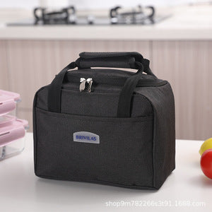 Lunch Bag Insulation Double Pockets Large Capacity Lunch Bag Printable Logo Lunch Box Bag