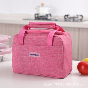 Lunch Bag Insulation Double Pockets Large Capacity Lunch Bag Printable Logo Lunch Box Bag