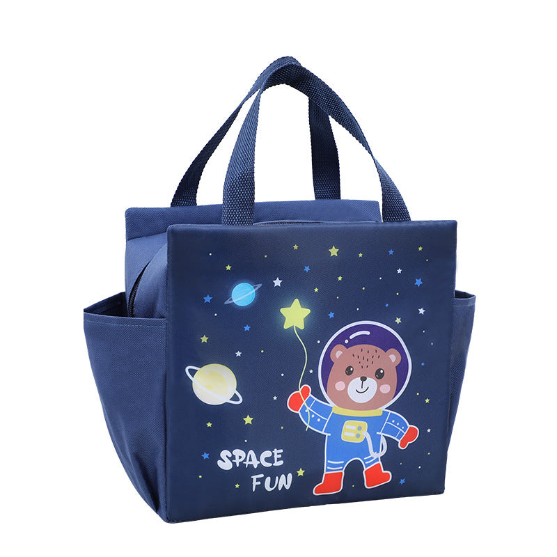 Lunch Bag Insulation Double Pockets Large Capacity Lunch Bag Printable Logo Lunch Box Bag