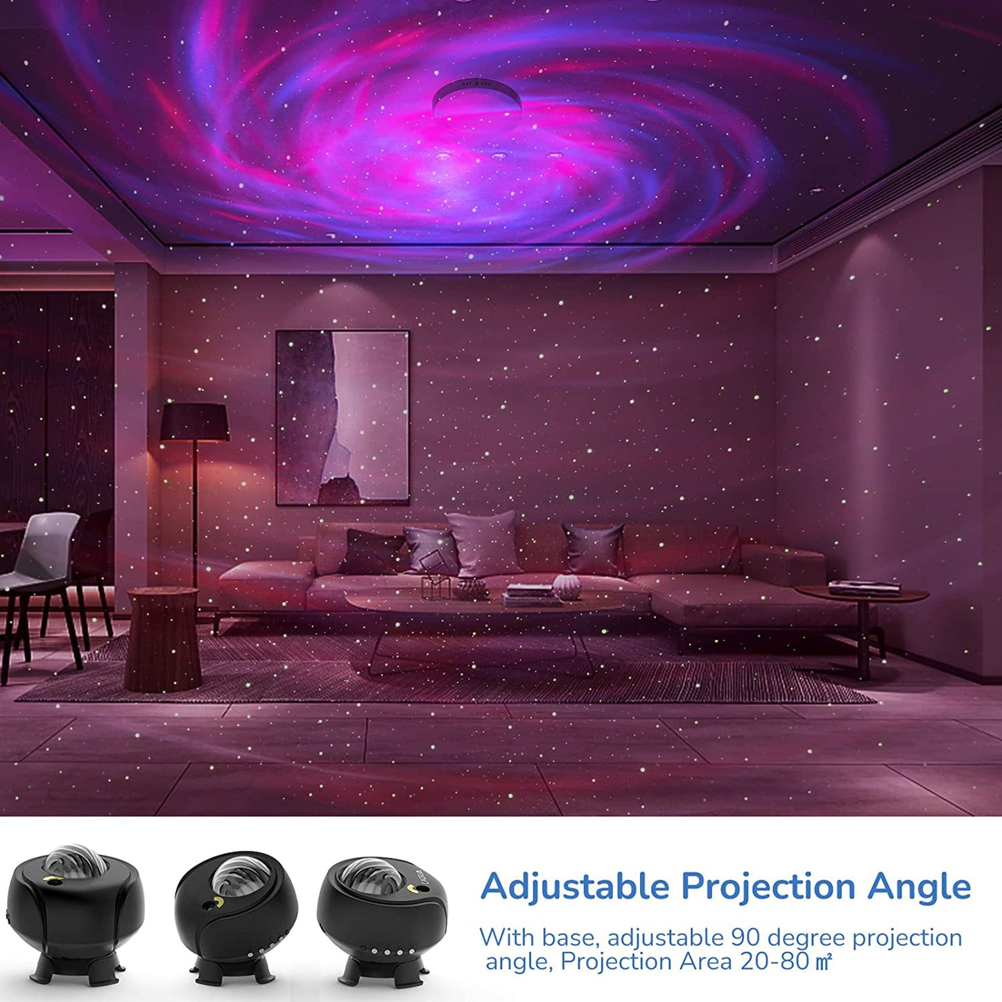 usb music bluetooth space capsule led galaxy star light projector light water pattern laser atmosphere night light