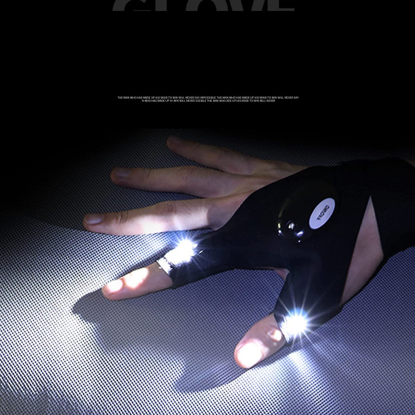 led flashlight fishing gloves