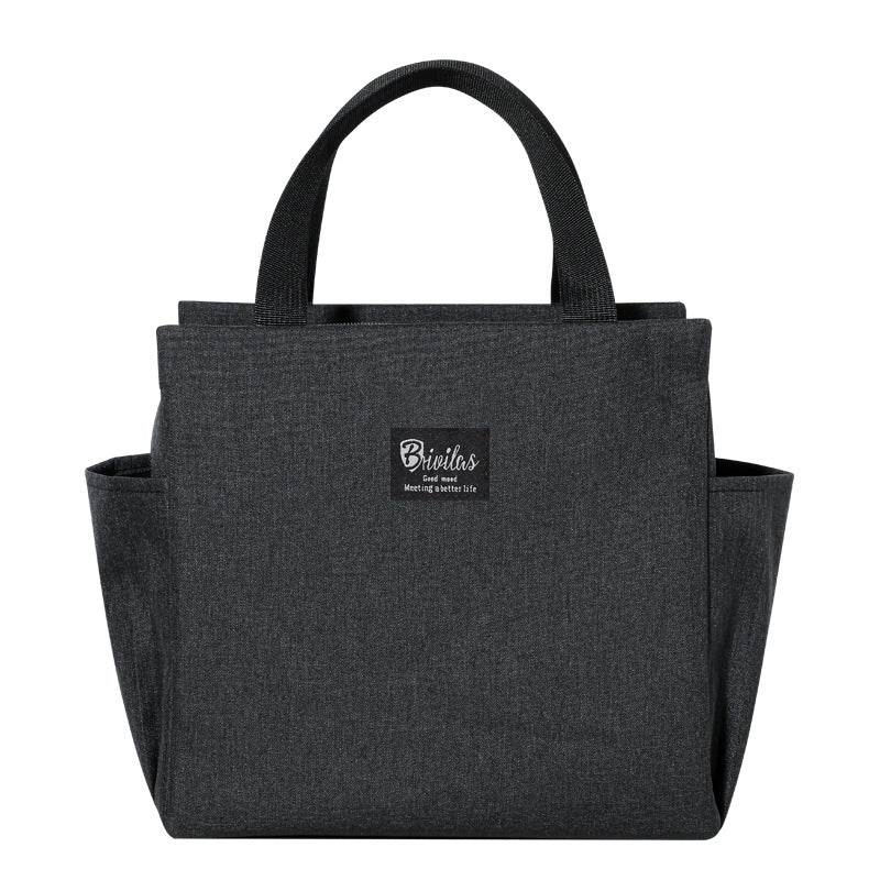 Lunch Bag Insulation Double Pockets Large Capacity Lunch Bag Printable Logo Lunch Box Bag