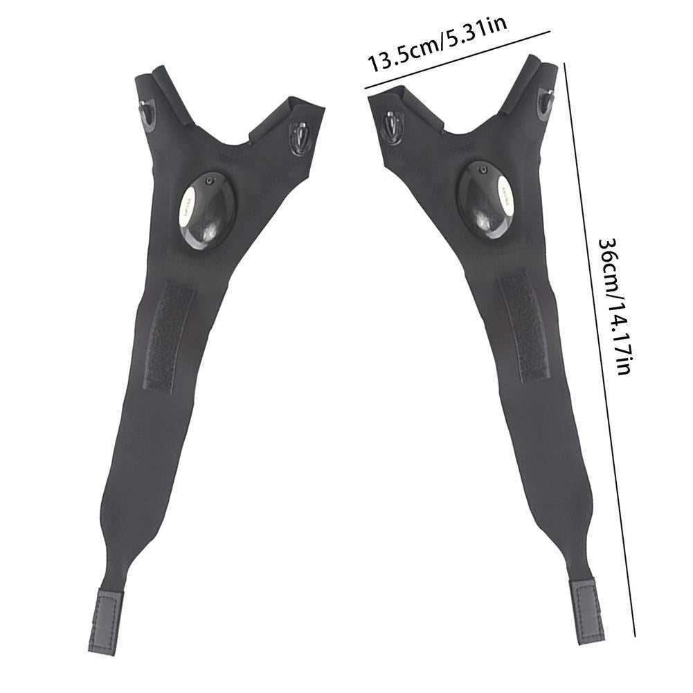 led flashlight fishing gloves