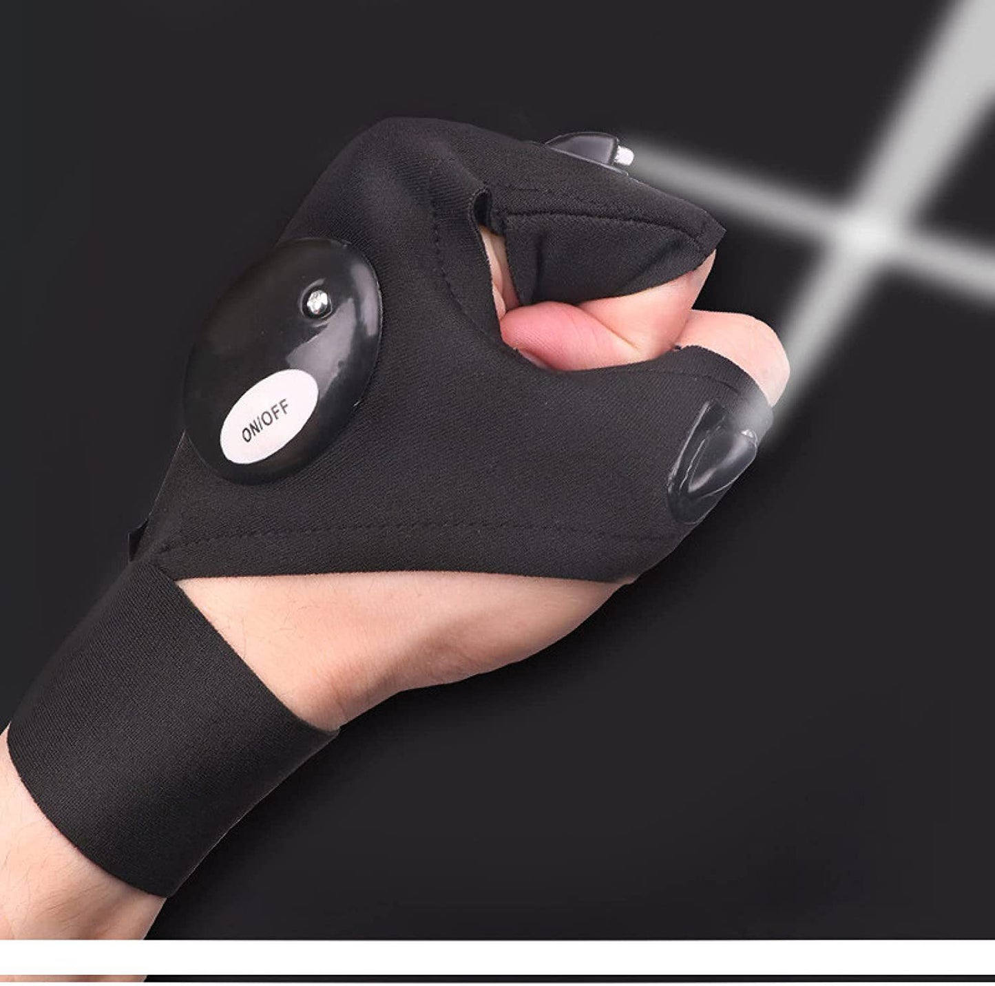led flashlight fishing gloves