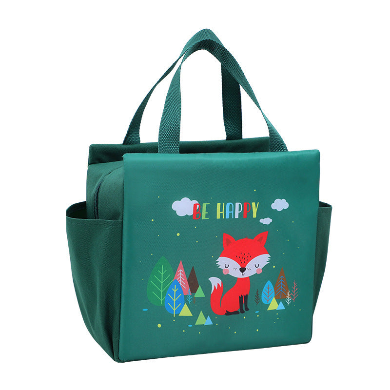 Lunch Bag Insulation Double Pockets Large Capacity Lunch Bag Printable Logo Lunch Box Bag