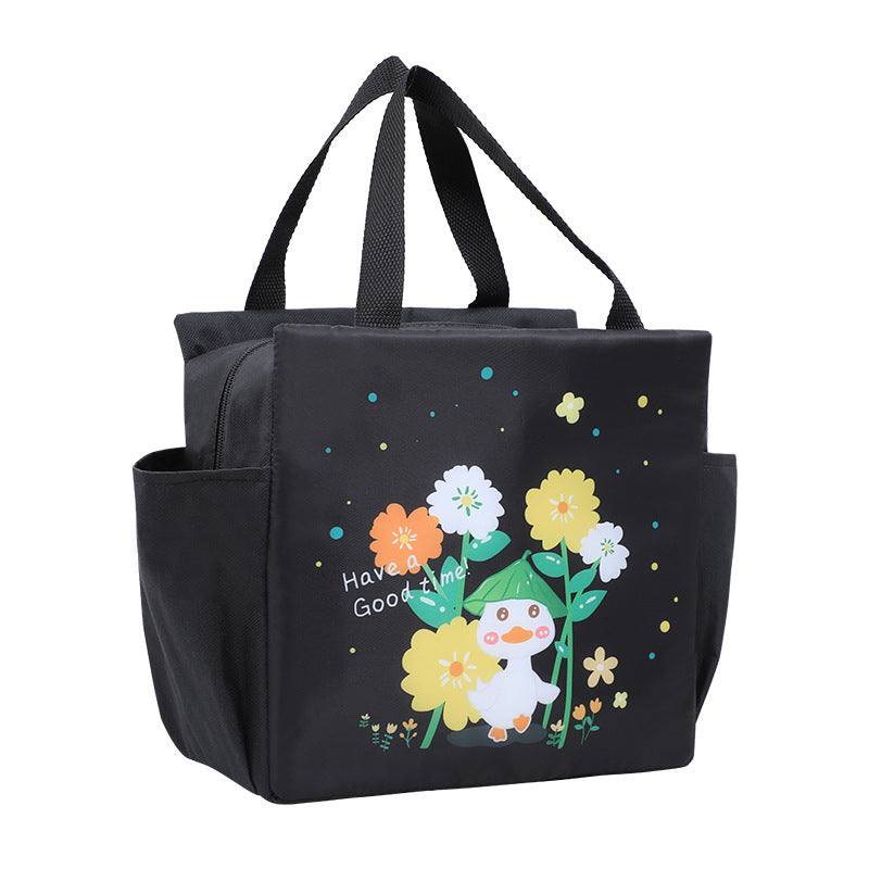 Lunch Bag Insulation Double Pockets Large Capacity Lunch Bag Printable Logo Lunch Box Bag