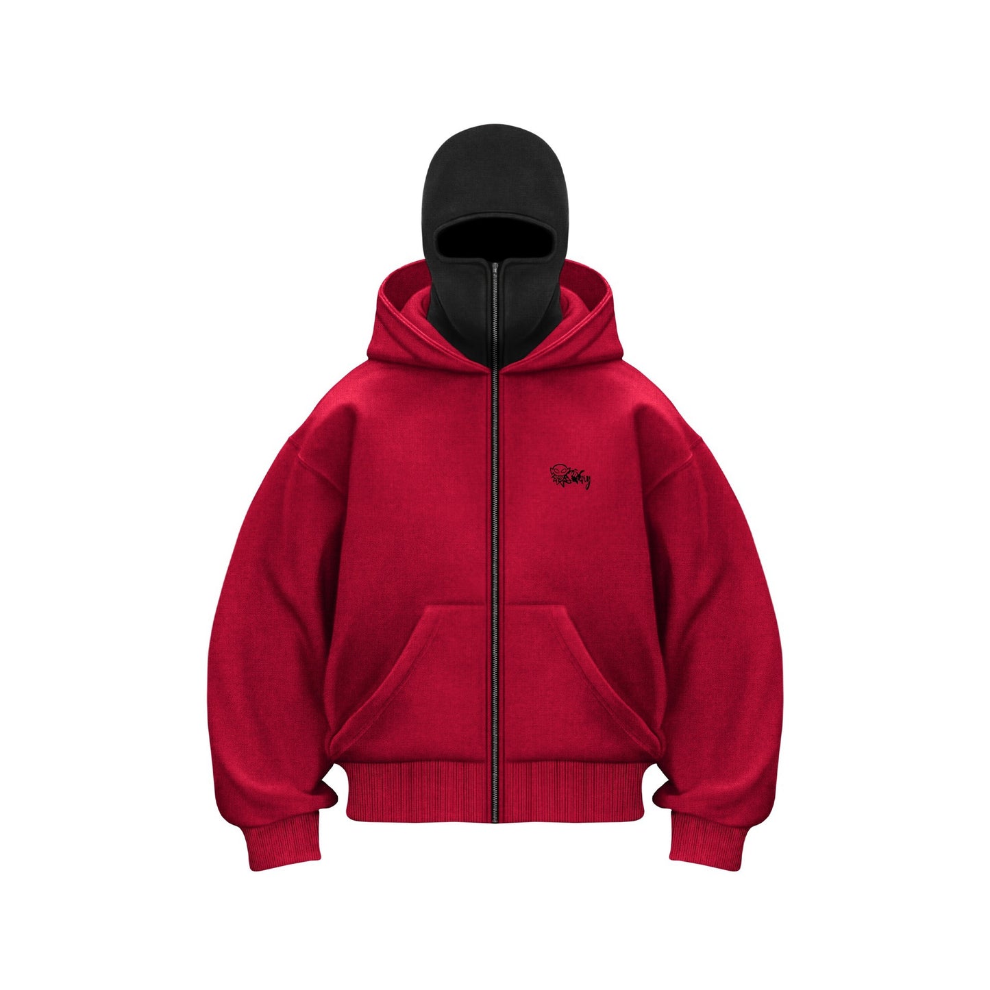 New autumn and winter men's and women's loose fashion brand Y2K sweatshirt with velvet double hood unique design hooded sweatshirt