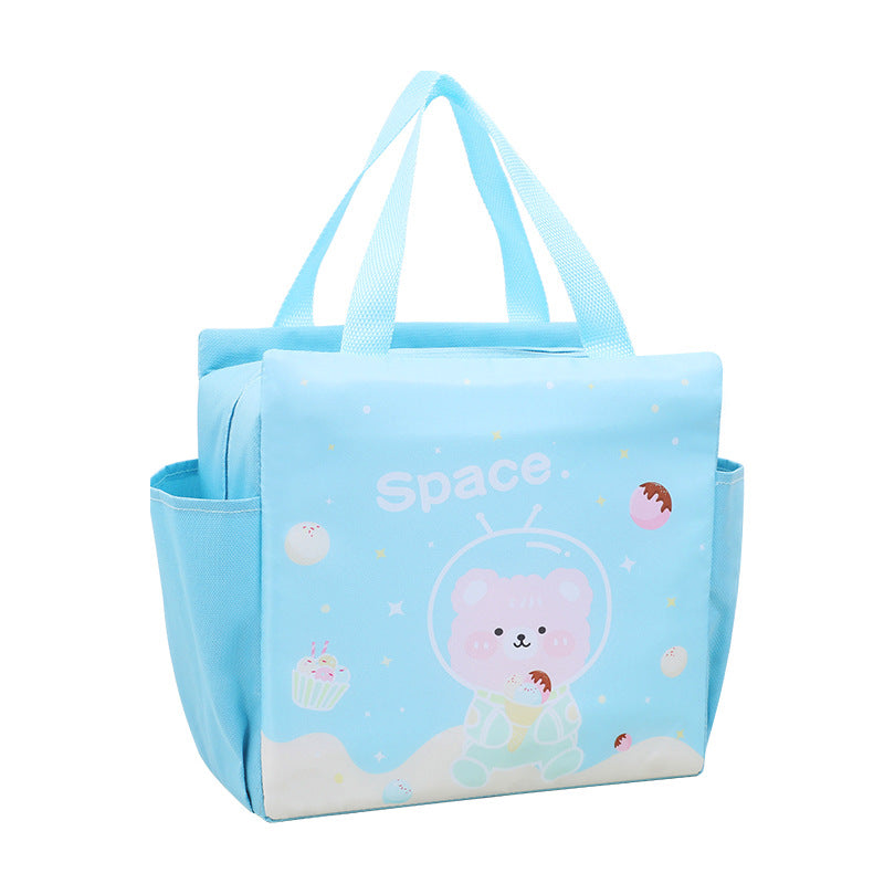 Lunch Bag Insulation Double Pockets Large Capacity Lunch Bag Printable Logo Lunch Box Bag