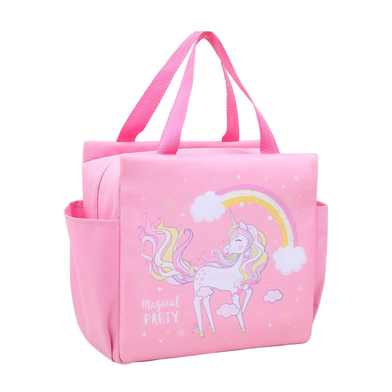Lunch Bag Insulation Double Pockets Large Capacity Lunch Bag Printable Logo Lunch Box Bag