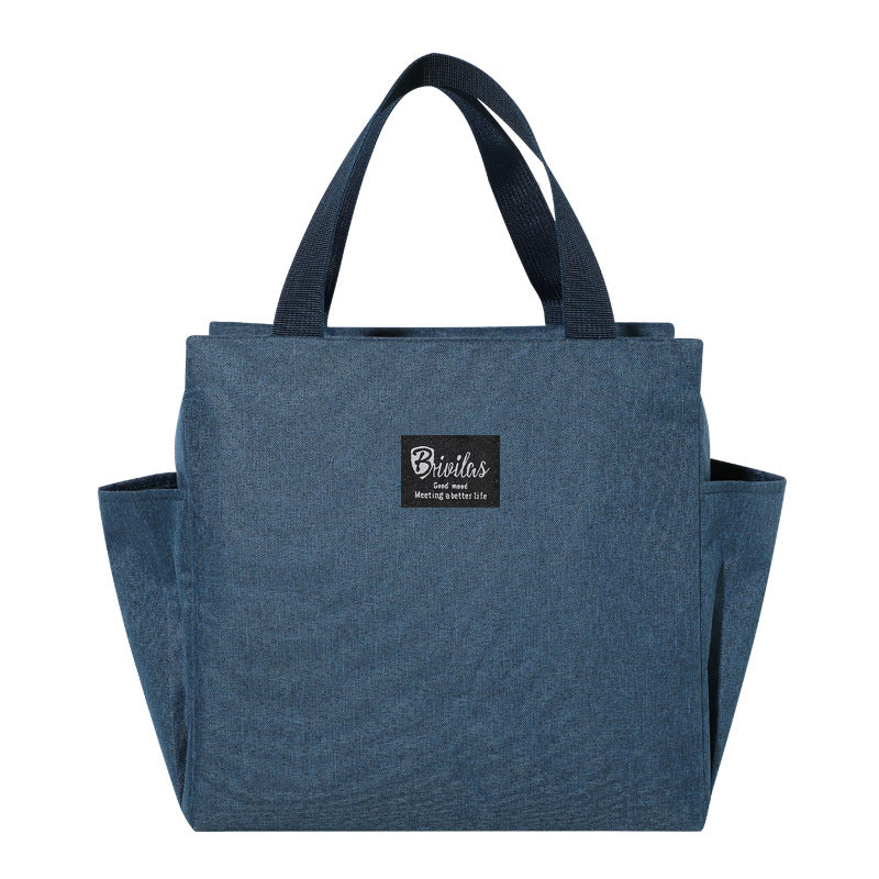 Lunch Bag Insulation Double Pockets Large Capacity Lunch Bag Printable Logo Lunch Box Bag