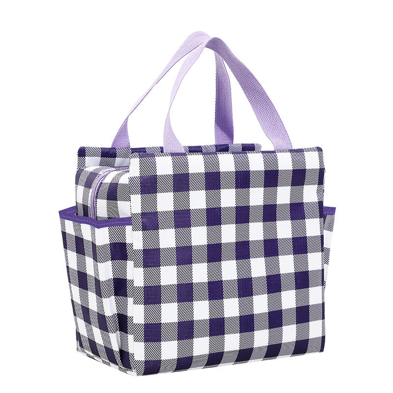 Lunch Bag Insulation Double Pockets Large Capacity Lunch Bag Printable Logo Lunch Box Bag
