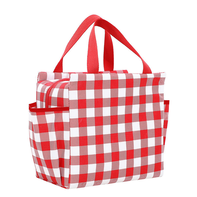 Lunch Bag Insulation Double Pockets Large Capacity Lunch Bag Printable Logo Lunch Box Bag