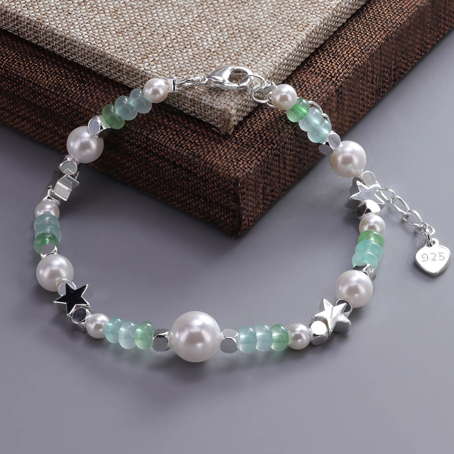 VENTFILLE 925 Sterling Silver Line Extremely fine Bracelet for Women Love Haert Bead Korean Ins Sweet Jewelry Gift Dropshipping