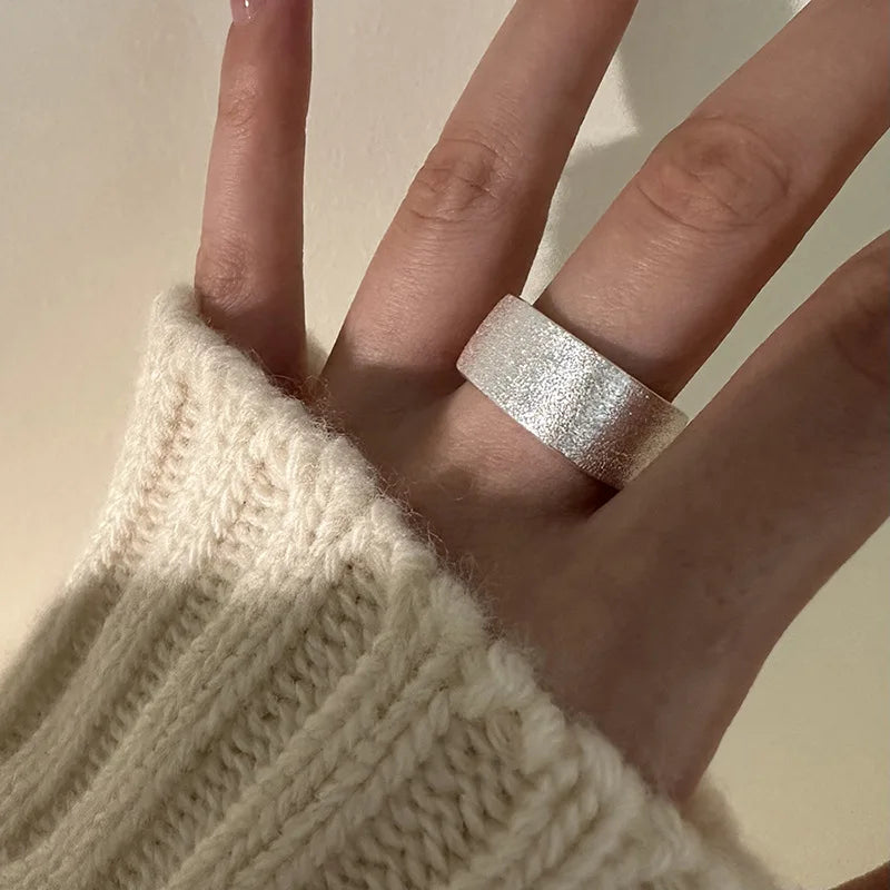 VENTFILLE 925 Sterling Silver Minimalism Cross Knot Thai Silver Rings Open Finger Ring For Women Men Jewelry Gifts