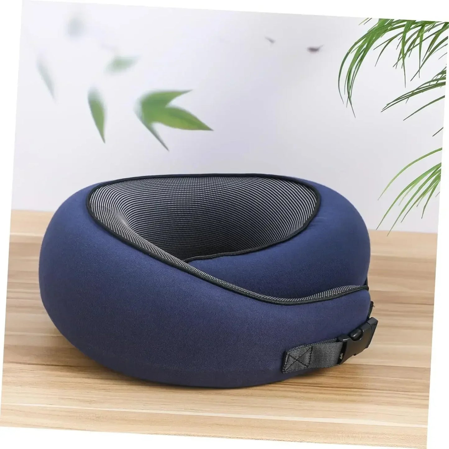 Ergonomic Memory Foam Travel Neck Pillow – Portable U-Shaped Snail Style for Airplane, Car, Office Nap & Home Use