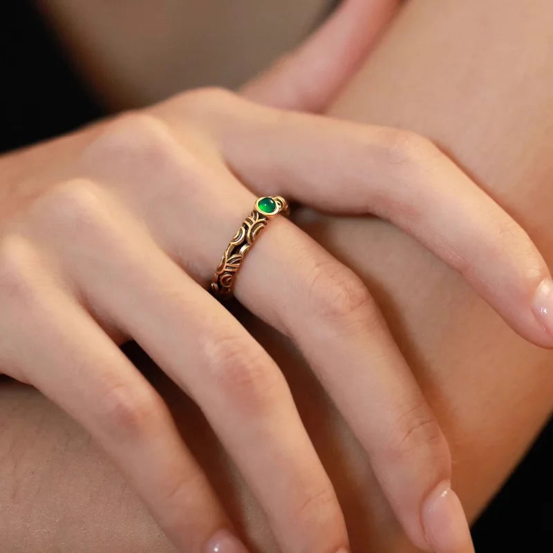 VENTFILLE 925 Sterling Silver Minimalism Cross Knot Thai Silver Rings Open Finger Ring For Women Men Jewelry Gifts
