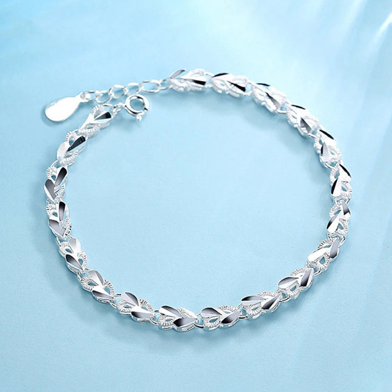 925 Sterling Silver Bracelet Chain for Women – Elegant Multi-Style Jewelry for Wedding, Party & Daily Wear | Adjustable Gift Braceletdding, Party & Daily Gift