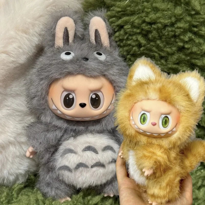 New 17cm Labubu Clothing V1v3 Cartoon Figurine Standing Posture Pendant For Clothing Cute Cat Doll Clothes High-Quality Gift