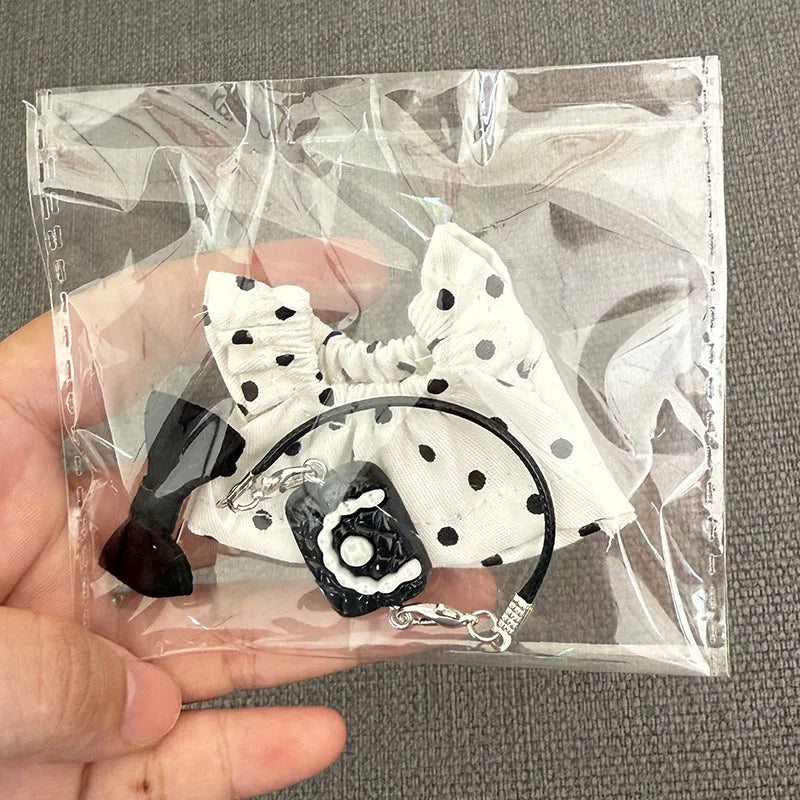 For Mini Labubu 4.0 Pin For Love Clothes 3pcs Floral Skirt Set Doll Clothes Outfit Accessories Labubu Accessories