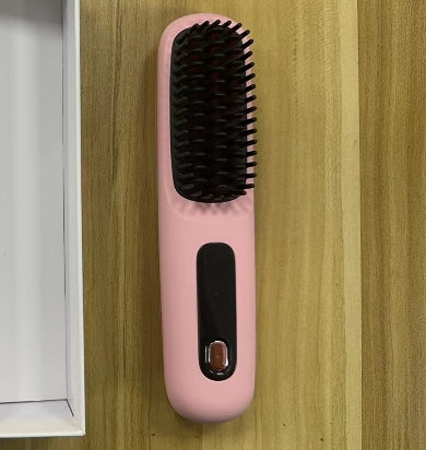 New cross-border multifunctional straight hair comb straight curling dual-purpose dormitory negative ion wireless hair care straightener soft hair care