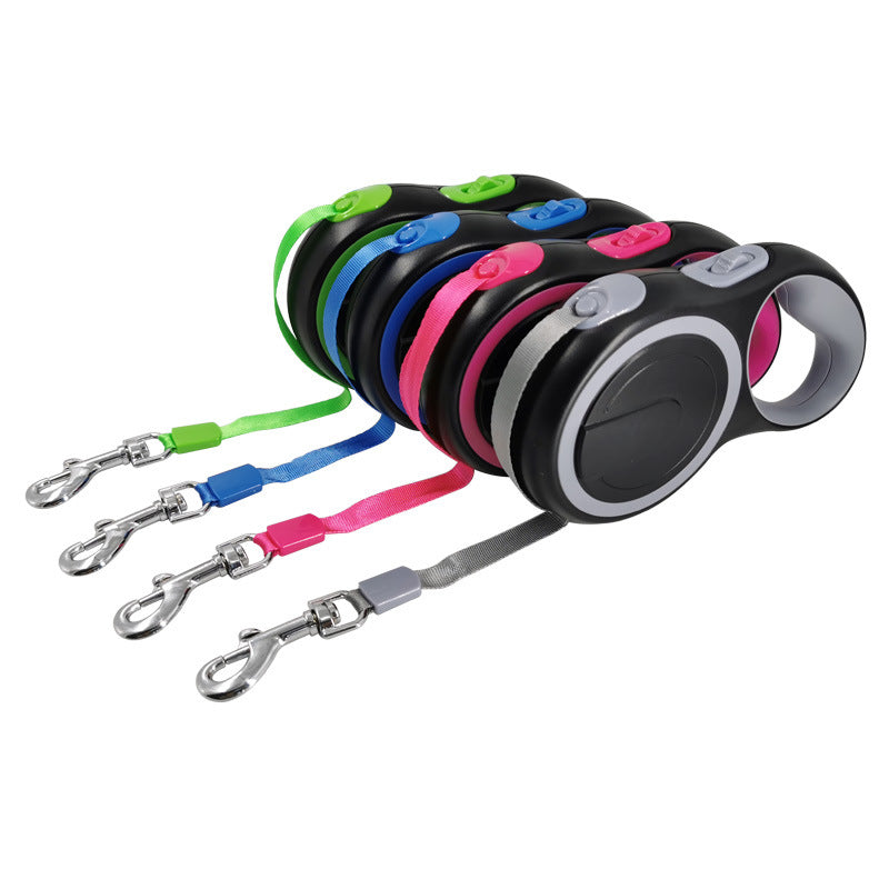 Amazon dog leash medium and large dog automatic retractable leash outdoor retractable dog walking leash dog chain factory