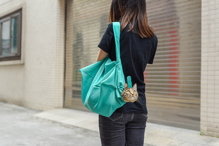 Cat travel backpack travel bag fashion portable one-shoulder pet crossbody bag