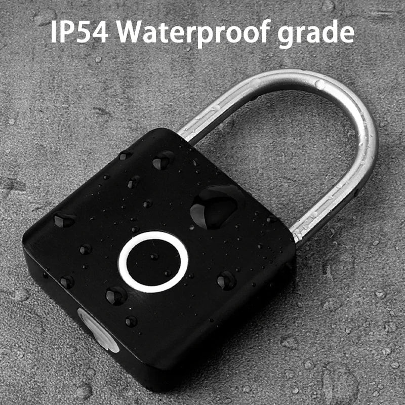 Xiaomi Smart Fingerprint Padlock – IP54 Waterproof Rust-Proof Biometric Lock for Cabinet, Drawer, Gym & Luggage