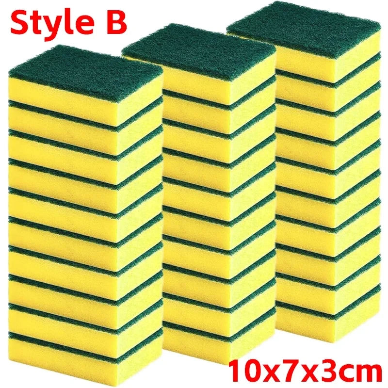 Double-Sided Magic Cleaning Sponge – High Absorbent Rust Removal Brush for Kitchen Pots & Surfacesl