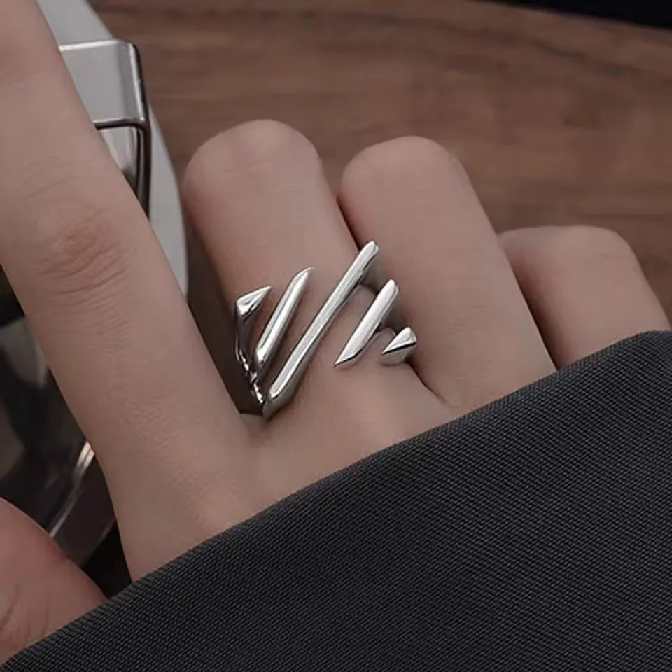 VENTFILLE 925 Sterling Silver Minimalism Cross Knot Thai Silver Rings Open Finger Ring For Women Men Jewelry Gifts