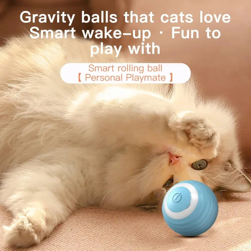 Cat Toys Interactive Ball Cat Accessories Interactive Cat Ball Kitten CatBall Toys Electronic Automatic Rolling Magic Ball
