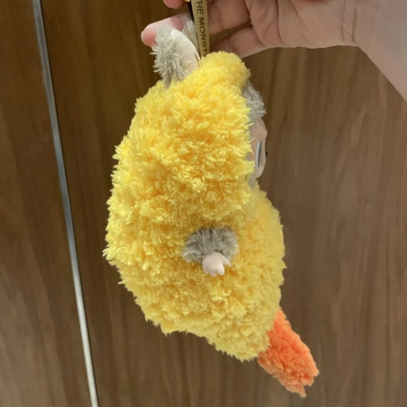 Labubu Fried Shrimp Tempura Costume Vinyl Doll – 1:1 Replica Action Figure Bag Charm | Cute Collectible Gift