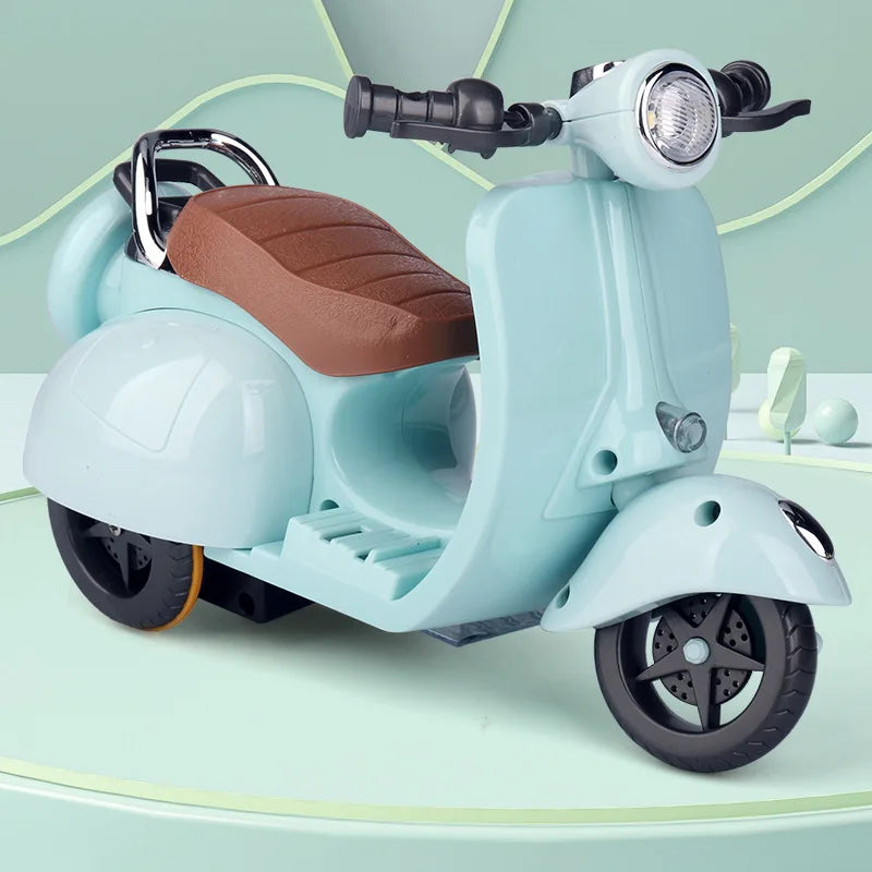 Labubu Doll Mini Electric Motorcycle – Fun Toy Accessory with Lights & Music | Cute DIY Ride-On Gift for Kids & Collectors