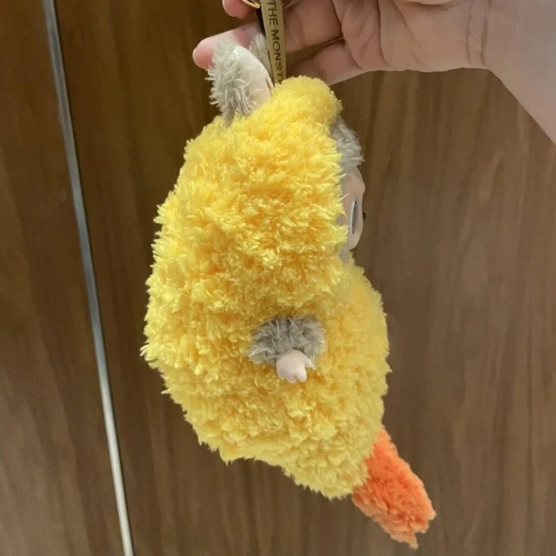 Labubu Fried Shrimp Tempura Costume Vinyl Doll – 1:1 Replica Action Figure Bag Charm | Cute Collectible Gift